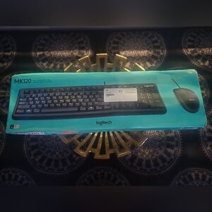 Logitech Black Keyboard and Mouse Combo
